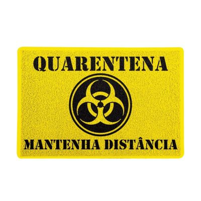 Capacho 60x40cm Quarentena Mantenha Distância - Beek